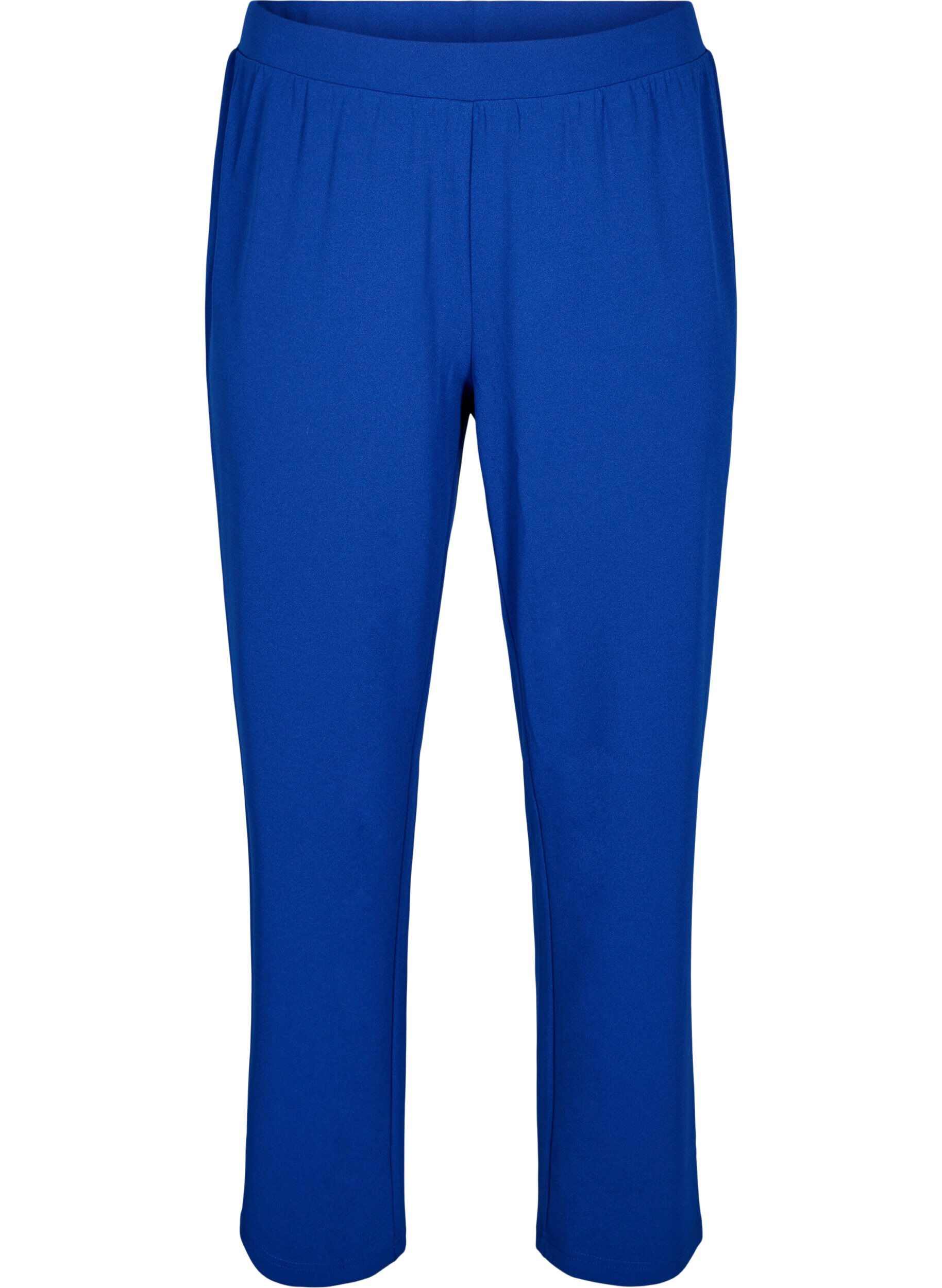 ZizziBukser med straight fit, Bl&aring;, Packshot image number 0