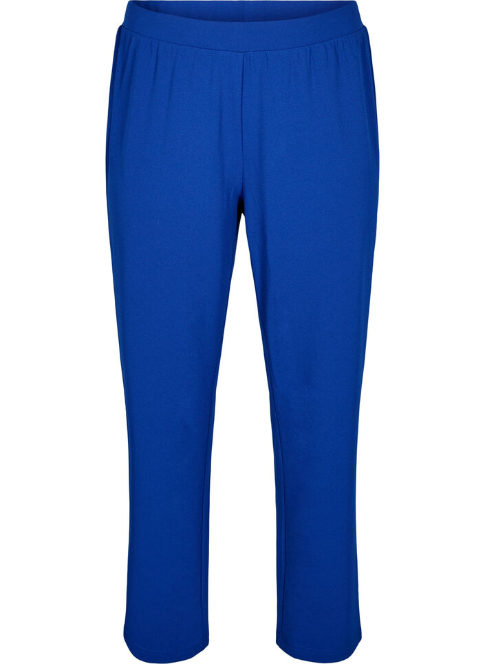 Bukser med straight fit, Bl&aring;, Packshot image number 0