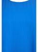 Kortærmet bluse med rund hals, Blå, Packshot image number 2