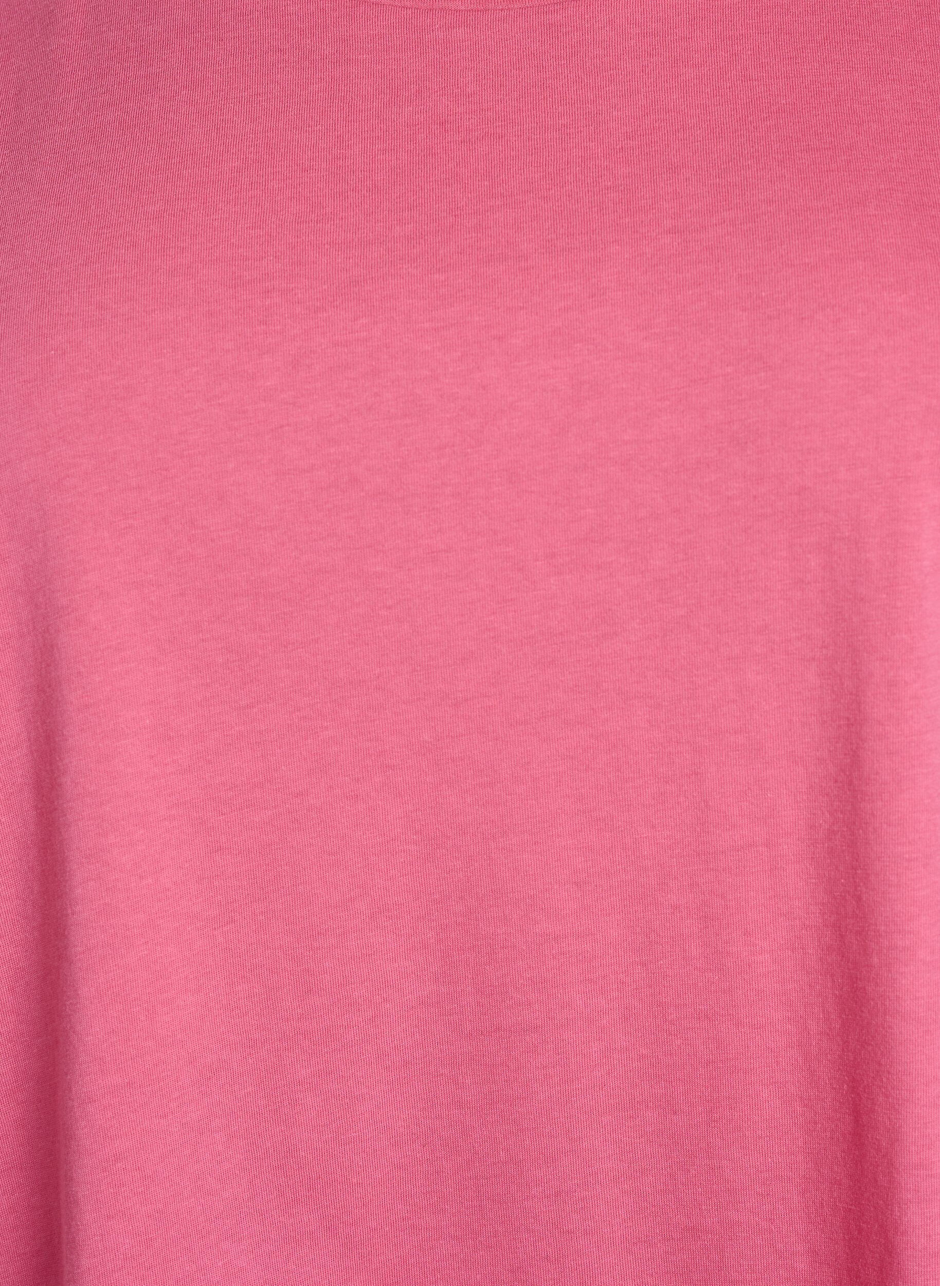 ZizziKort&aelig;rmet t-shirt i bomuldsblanding, Lyser&oslash;d, Packshot image number 2
