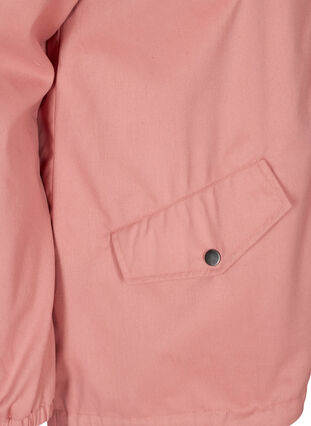 Kort jakke med hætte og lommer, Ash Rose, Packshot image number 3