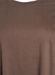 Knælang t-shirtkjole i bomuld, Brun, Packshot image number 2