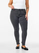 Højtaljede super slim Amy jeans, Grå, Model image number 2