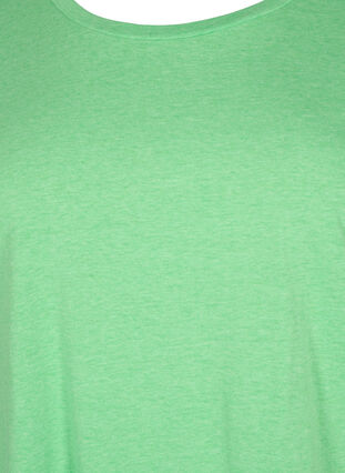 Neonfarvet t-shirt i bomuld, Neon Green, Packshot image number 2