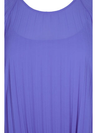 Kjole med 2/4 ærmer og a-shape, Dazzling Blue, Packshot image number 2