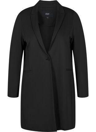 Lang blazer, Black, Packshot image number 0