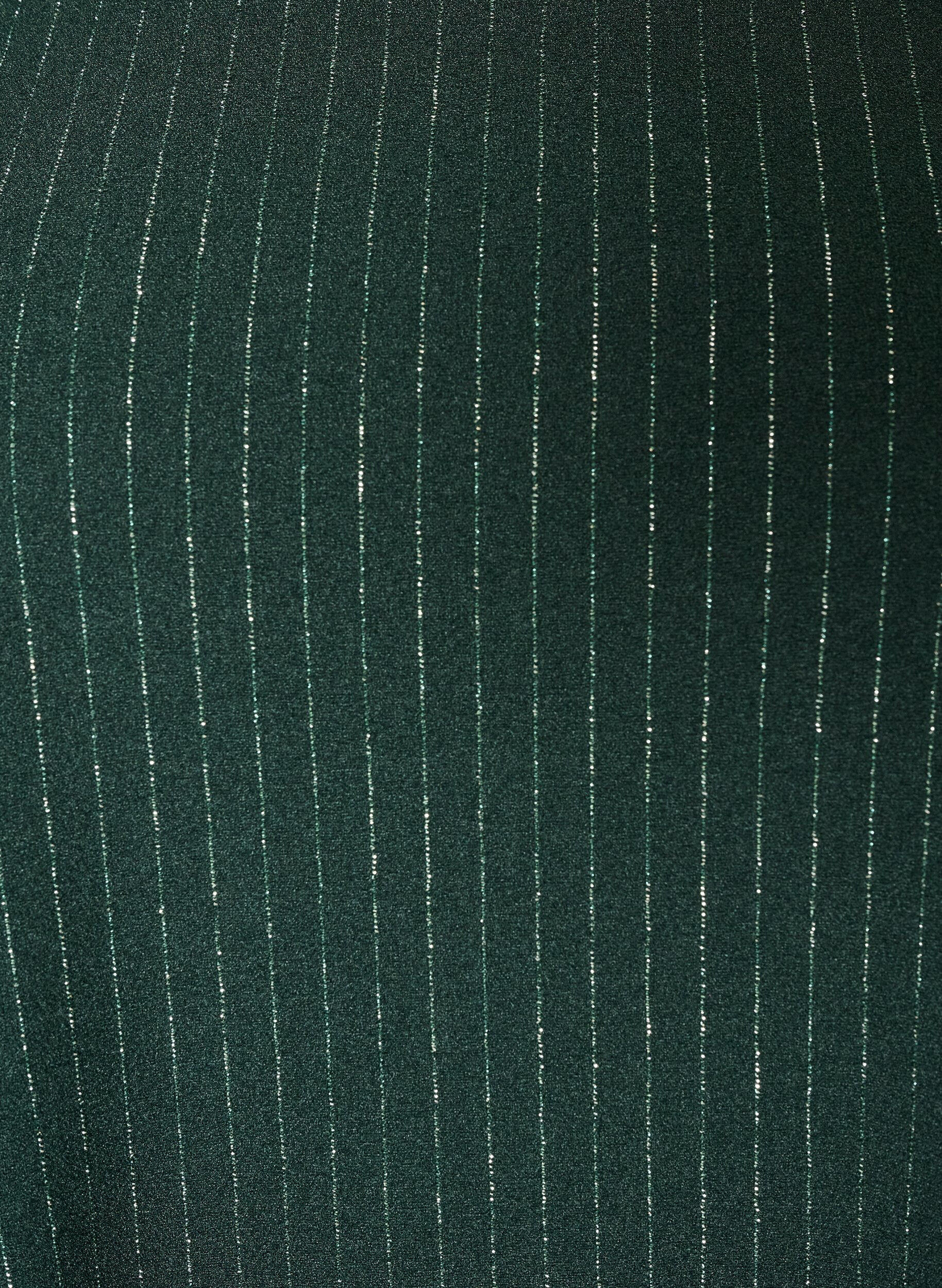ZizziKort A-formet kjole med glimmerstriber, Gr&oslash;n, Packshot image number 2