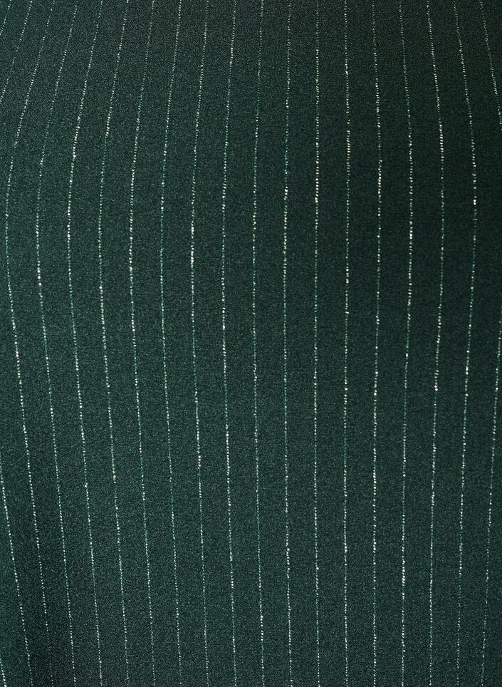 Kort A-formet kjole med glimmerstriber, Gr&oslash;n, Packshot image number 2