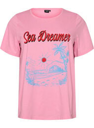 T-shirt med motiv, Lyser&oslash;d