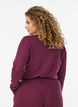 Natbluse i &oslash;kologisk bomuld med hulm&oslash;nster, M&oslash;rk Bordeaux, Model image number 2