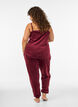 L&oslash;se bukser i velour, R&oslash;d, Model image number 2
