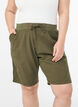 L&oslash;se shorts i bomuld med lommer, Gr&oslash;n, Model image number 3