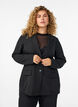 Blazer med lommer og slids, Sort, Model image number 0