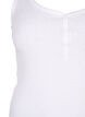 Rib tanktop med knapper, Bright White, Packshot image number 2