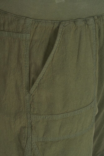 Løse shorts med lommer i bomuld, Ivy Green, Packshot image number 2
