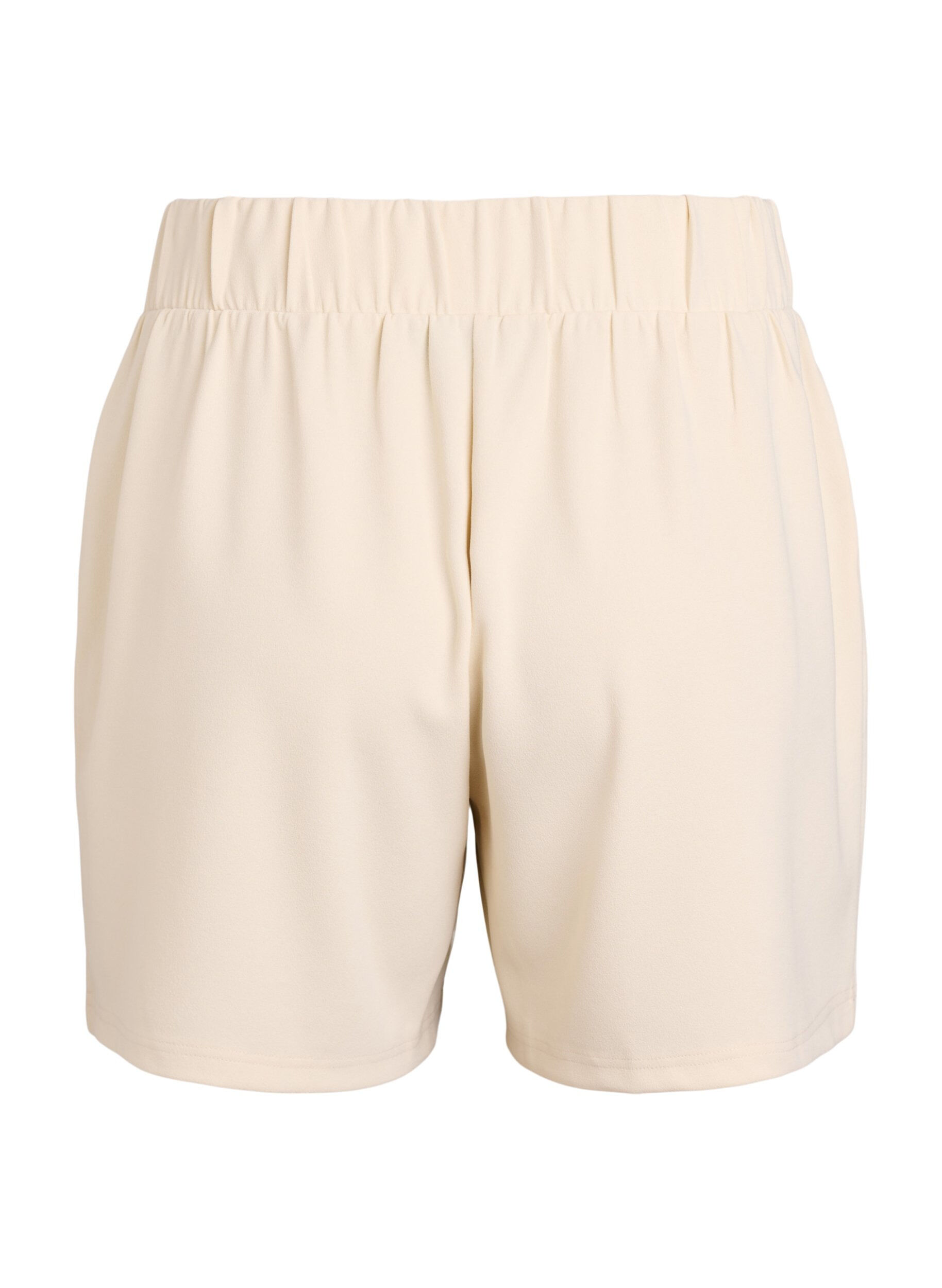 Zizzi Shorts med lommer og l&oslash;s pasform, Beige, Packshot image number 1