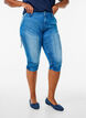 Slim fit capri jeans med lommer, Blå, Model image number 2