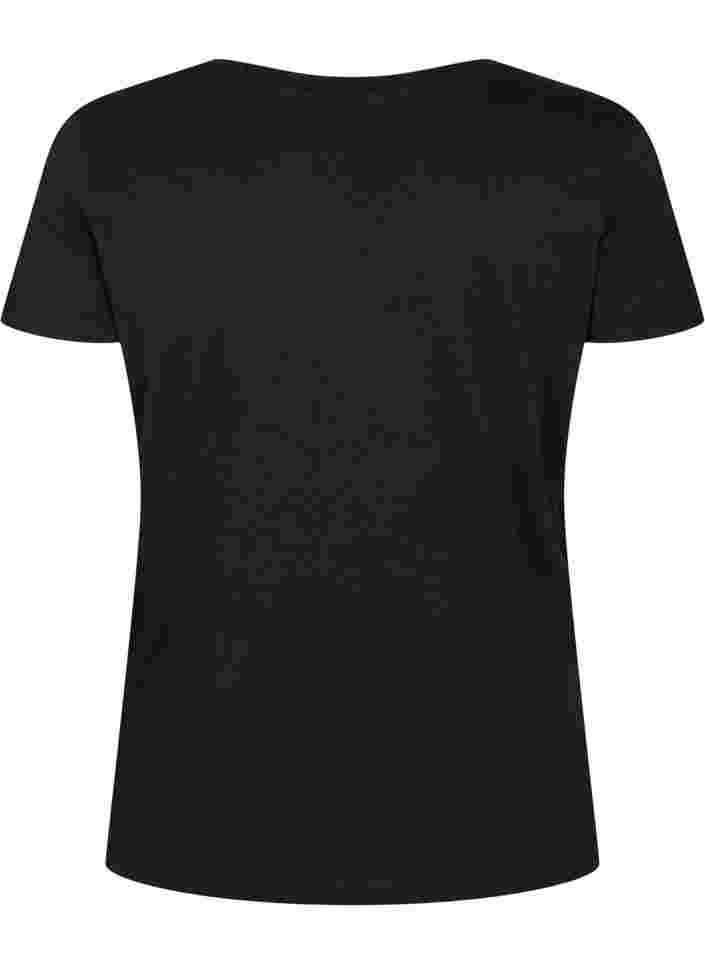 Trænings t-shirt med print, Black w. Drop It, Packshot image number 1