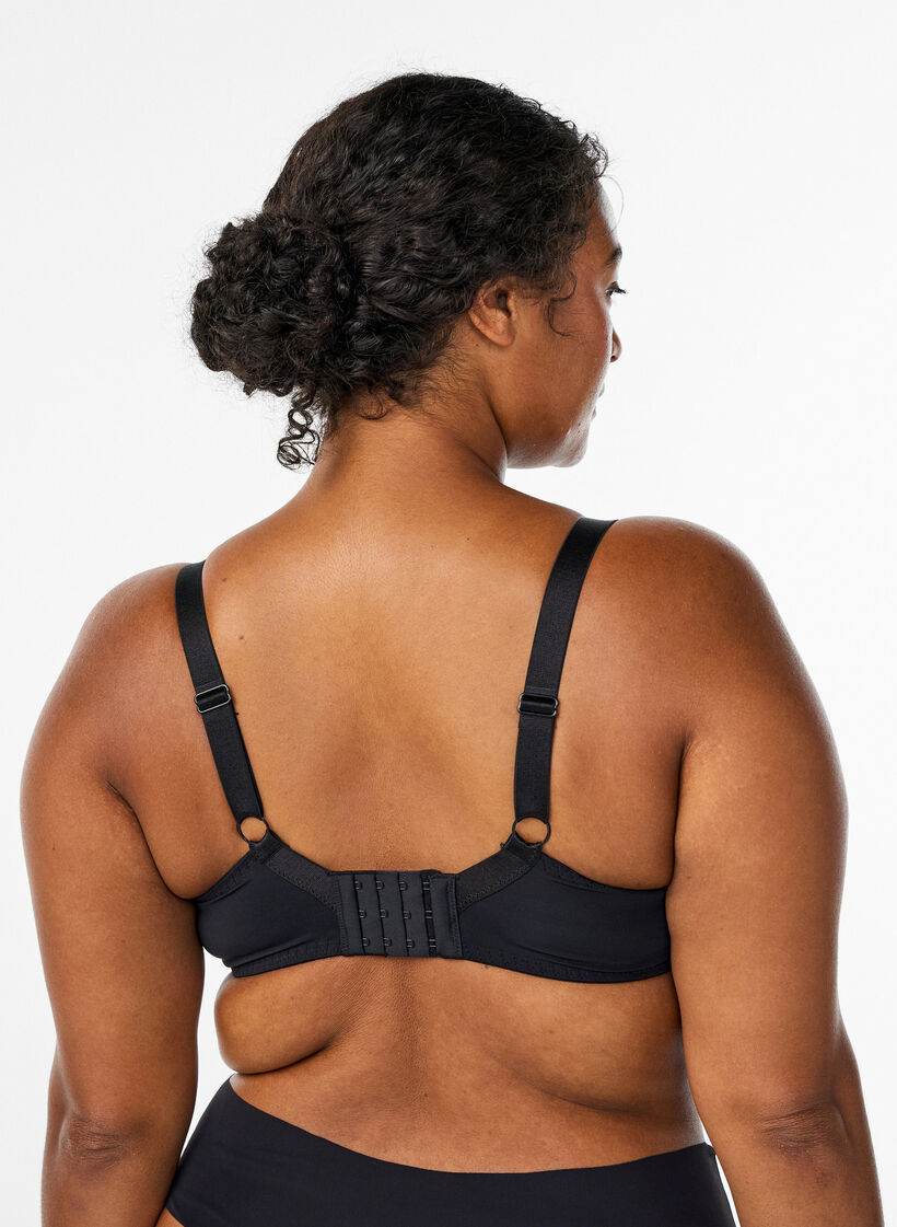 Vatteret blonde bh med bøjle, Sort, Model image number 2