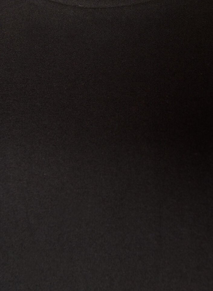 Basis t-shirt med lange &aelig;rmer, Sort, Packshot image number 2