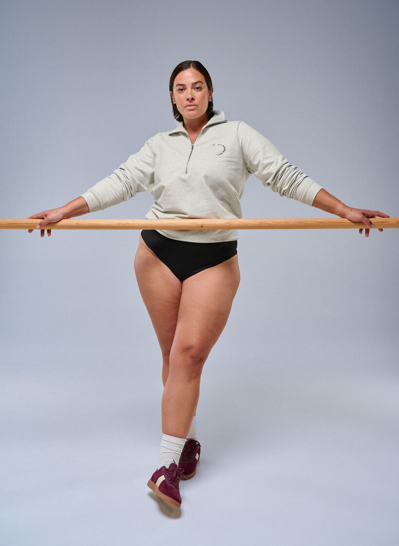 2-pak invisible g-streng træningstrusser, Sort, Image image number 0