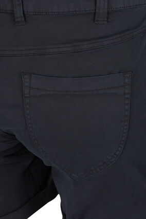 Regular fit shorts i bomuld , Black, Packshot image number 3