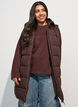 Lang vest med h&aelig;tte og lommer, Brun, Model image number 2