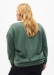 Sweatshirt med frontmotiv, Gr&oslash;n, Model image number 2
