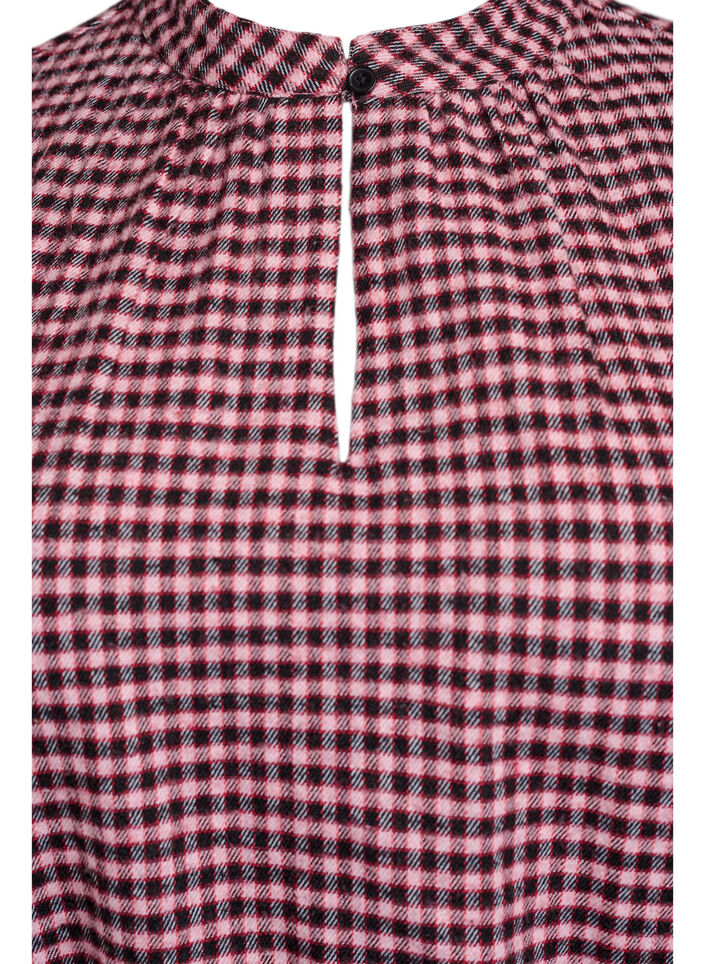 Ternet kort kjole med bindebånd, Rød, Packshot image number 2