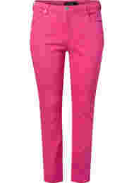 Emily jeans med normal talje og slim fit, Shock. Pink