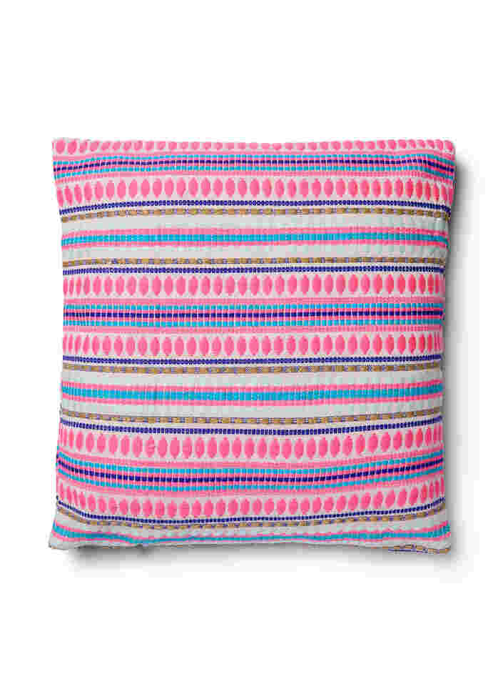 Mønstret pudebetræk, Light Pink Comb, Packshot image number 0