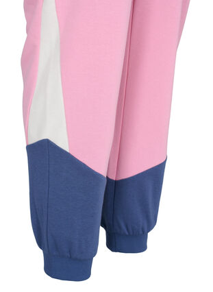Sweatpants med color-block, C. Pink C. Blocking, Packshot image number 3
