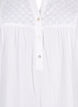 Tunika i bomuld med broderi anglaise, Bright White, Packshot image number 2