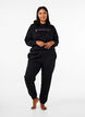 Sweatshirt med h&aelig;tte og print, Sort, Model image number 1
