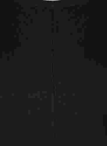 Strikbluse med rund halsudskæring, Black, Packshot image number 2