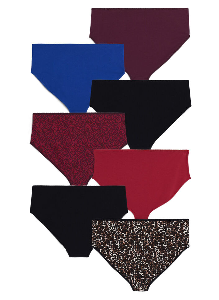 7-pak trusse med regulær talje , Rød, Packshot image number 1