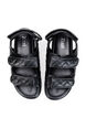 Wide fit - Læder sandal, Sort, Packshot image number 2