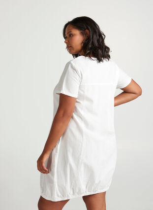 Kjole med lommer, Bright White, Model image number 1
