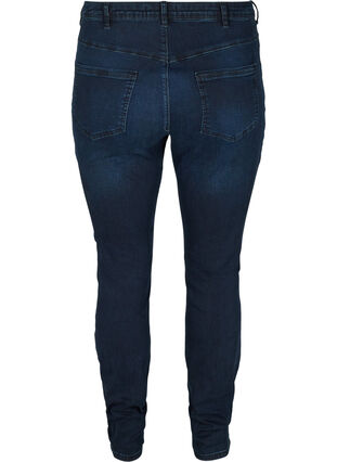 Super slim Amy jeans med høj talje , Dark blue denim, Packshot image number 1