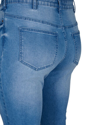 Amy jeans med super slim fit og sliddetaljer, Blue denim, Packshot image number 4