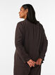 Dobbeltradet blazer med l&oslash;s pasform, Brun, Model image number 2