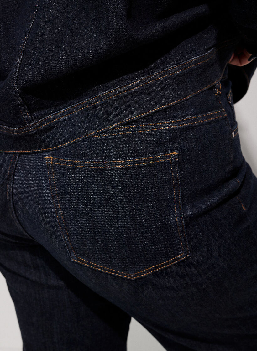 Straight fit Kiana jeans med h&oslash;j talje, Bl&aring;, Model image number 3