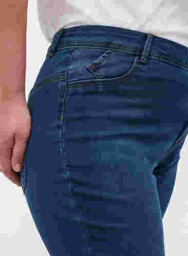 Super slim Amy jeans med høj talje, Blue d. washed, Model image number 3