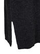 Lang oversize strikkjole med slids, Gr&aring;, Packshot image number 3