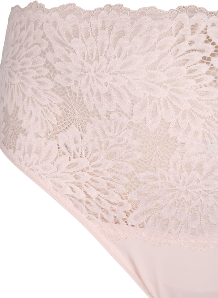 Blonde g-streng med høj talje , Peach Blush, Packshot image number 2