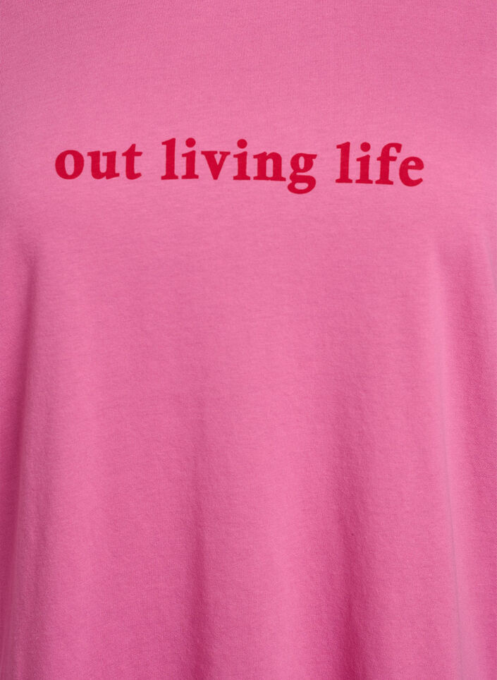 T-shirt med motiv, Lyser&oslash;d, Packshot image number 2