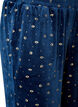 Pyjamasbukser i velour med all-over print, Bl&aring;, Packshot image number 2