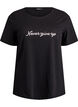 T-shirt med motiv, Sort, Packshot image number 0