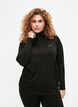 Baselayer bluse med lommer og mesh, Black, Model image number 0