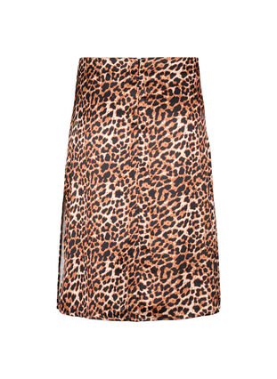 Leoprintet nederdel med slids, Leopard AOP, Packshot image number 1